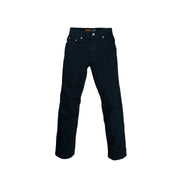 CLASSIC 5 POCKET BLACK DYED COTTON TWILL ROLL UP PANTS 868-2N