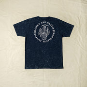 REAPER & CROW NAVY WASHED SHORT SLEEVE TEES 1034